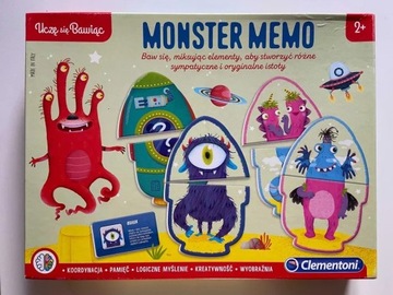Gra Monster Memo Uczę się Bawiąc Clementoni +2 lat