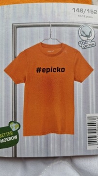 T-shirt z napisem EPICKO rozm. 146/152