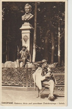 Stara pocztówka z góralem Mrozem 1971 Zakopane