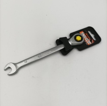 Klucz płasko-oczkowy z grzechotką USTRAL 10mm NOWY