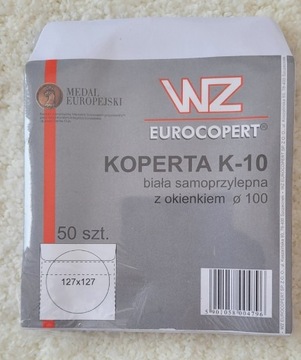 Koperta na płyty CD/DVD z okienkiem 50 szt