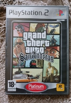 Pudełko od gry GTA: San Andreas (PS2)