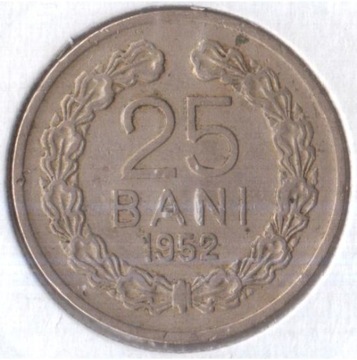RUMUNIA 25 bani 1952 KM# 85.1