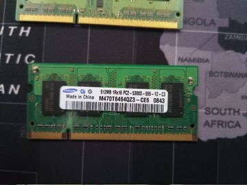 Pamięć RAM DDR2 Samsung M470T6464QZ3-CE6 512 MB