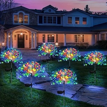 Lampy ogrodowe Słoneczne fajerwerki ! 360 diod LED