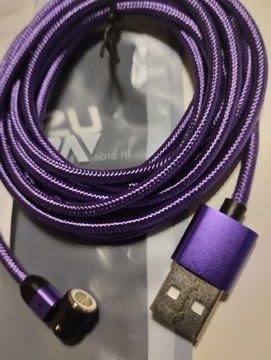 Kabel USB typu C długość 2 m magnetyczny 