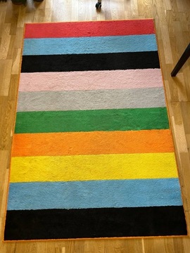 Kolorowy dywan w paski (130x200)