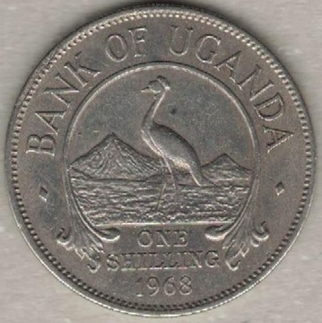 Uganda 1 shilling szyling 1968   25,5 mm