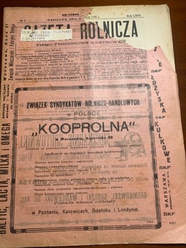 Gazeta Rolnicza  No 3. 1926 r