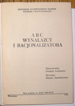 ABC WYNALAZCY I RACJONALIZATORA