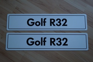 VW Golf R32 tablica "rejestracyjna" Nowa!!!