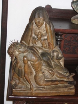 rzeźba drewniana Pieta 19/20 wiek