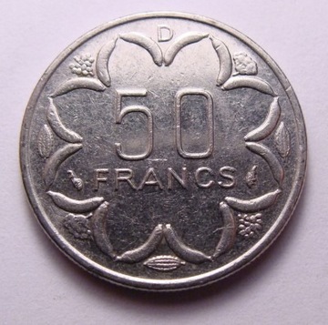 GABON (D) Afryka Centralna 50 franków 1977 r.