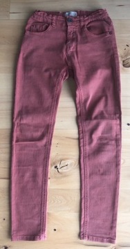 ZARA boys ceglaste jeansowe rurki 140/146