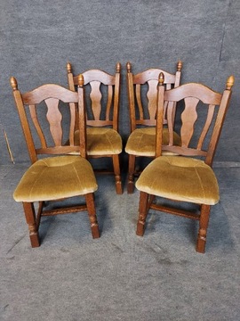 Krzesła dębowe holenderskie kpl 4 szt