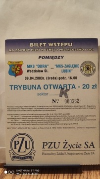 Odra Wodzisław - Zagłębie Lubin 2003