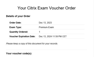 Voucher egzaminacyjny Citrix Premium-Exam