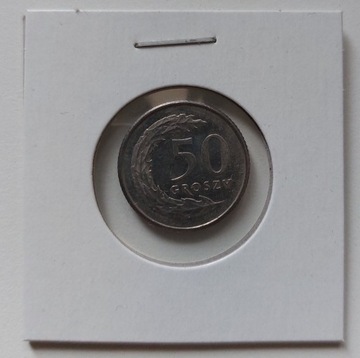 Moneta 50gr z 1995r z rolki bankowej