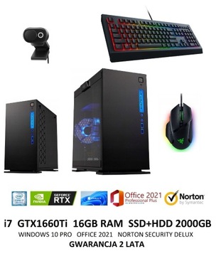 Komputer Gamingowy i7 GTX1660Ti 16GB SSD+HDD 2TB