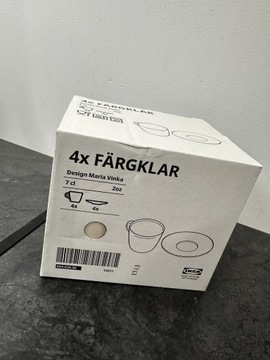 Ikea Färgklar filiżanka ze spodkiem 