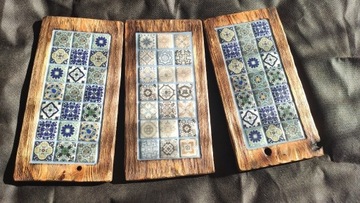 Deska do podawania serów , wędlin - azulejos