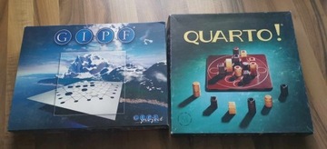GIPF + Quarto ! - 2 gry planszowe abstrakcyjne 