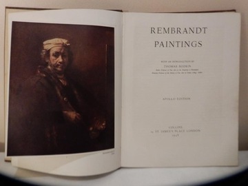 REMBRANDT PAINTINGS Apollo Edition 1948