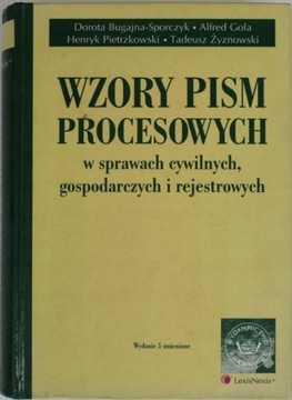 Wzory pism procesowych D Bugajna-Sporczyk 2003