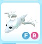 Halloween White Ghost Dragon FR Adopt Me Roblox