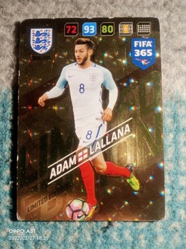 Adam Lallana limited edition FIFA 365 Panini