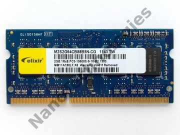 Elixir 2GB.1Rx8.PC3-10600S-9-10-B2.1333 DDR3