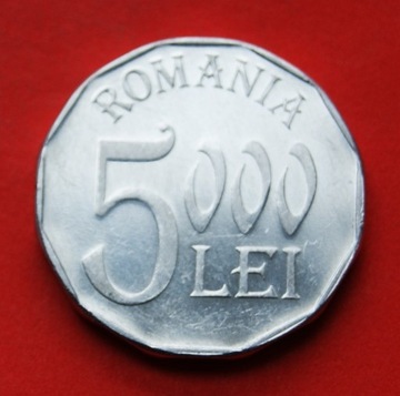 5000 Lei  2002 r -  Rumunia   stan ! 