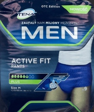 Majtki chłonne Tena Men Active Fit Pants S/M 