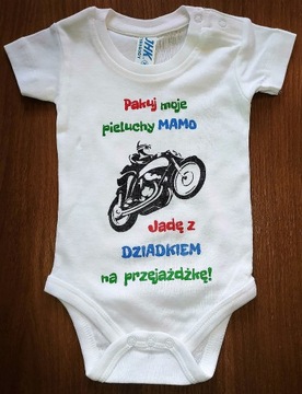 BODY pakuj pieluchy jadę z DZIADKIEM motocykl 12m