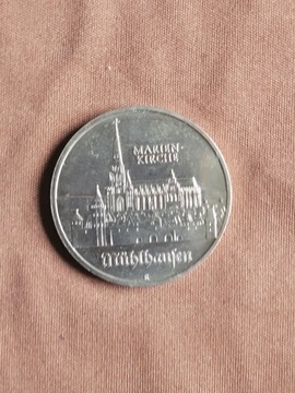 DDR 5 marek 1989 Kościół Mariacki w Mühlhausen