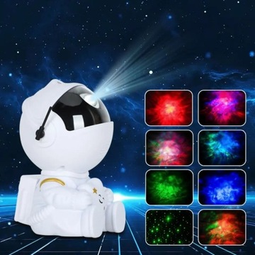 Projektor laser USB pilot astronauta kosmos lampka