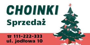 Baner 2x1m CHOINKI sprzedaż, z dostawą, tu kupisz 