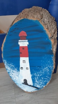 latarnia morska  plaster drzewa
