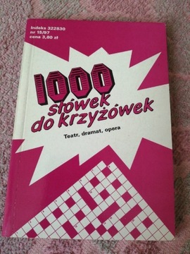 1000 słówek do krzyżówek, teatr dramat opera