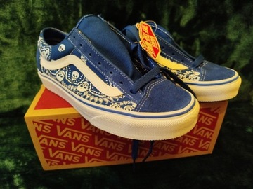 Buty sportowe Vans Bandana 36.5 niebieski/biały 