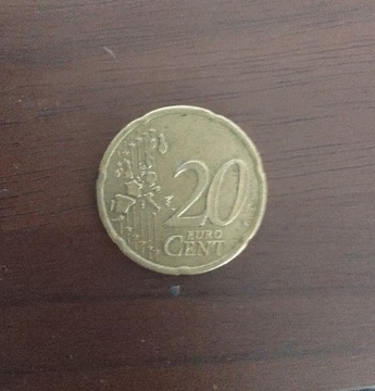 Moneta 20 euro cent 2002