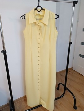 Sukienka długa, żółta, 38