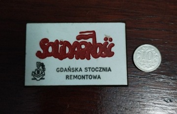 odznaka Solidarność Gdańska Stocznia Remontowa