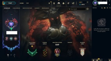 [EUW] Konto league of legends Master Tier MMR, unranked, ALL CHAMPS. 