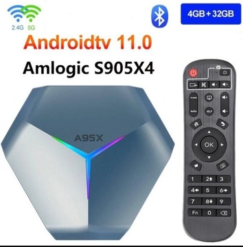 Tv Box Android 11 Smart Amlogic S905 X4 8KWifi BT