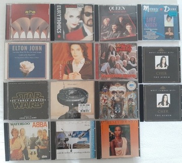 15 CD. A-ha. Eurythmics. Queen. Elton John.  Micha