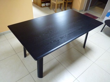 Stół dębowy Czarna Farba 160x90 - HEM 