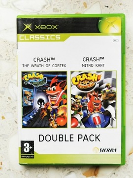 Crash Double Pack Nitro Kart Cortex Unikat Xbox