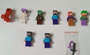 8 Figurek Lego Minecraft