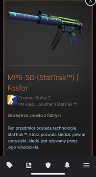 Skin CS2 MP5-SD (StatTrak) | Fosfor